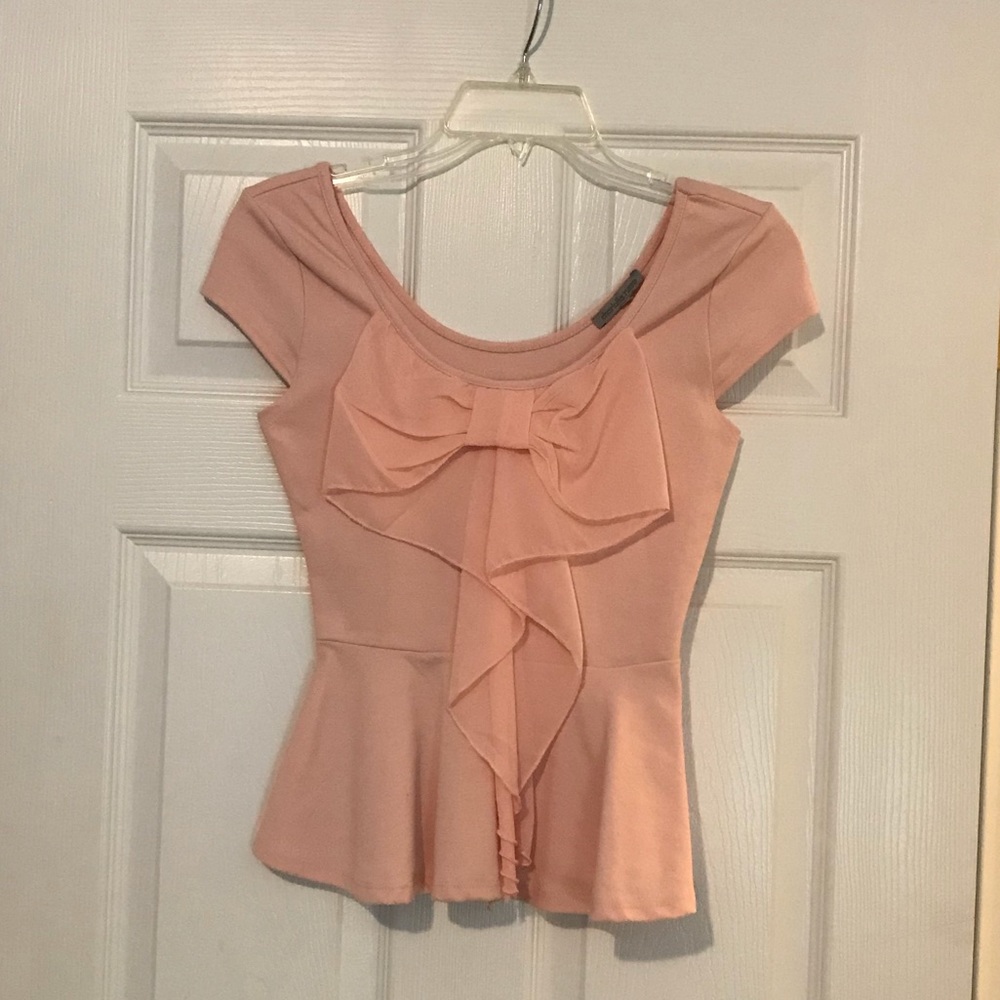 Light Pink Peplum Top